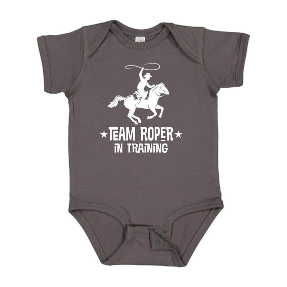 Inktastic Team Roper in Training Cowboy Boys Baby Bodysuit