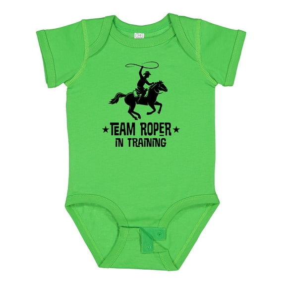 Inktastic Team Roper in Training Cowboy Boys or Girls Baby Bodysuit