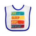 thumbnail image 1 of Inktastic Team Roping Eat Sleep Rope Repeat Boys or Girls Baby Bib, 1 of 4