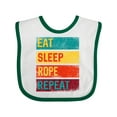thumbnail image 1 of Inktastic Team Roping Eat Sleep Rope Repeat Boys or Girls Baby Bib, 1 of 4