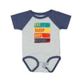 thumbnail image 1 of Inktastic Team Roping Eat Sleep Rope Repeat Boys or Girls Baby Bodysuit, 1 of 5