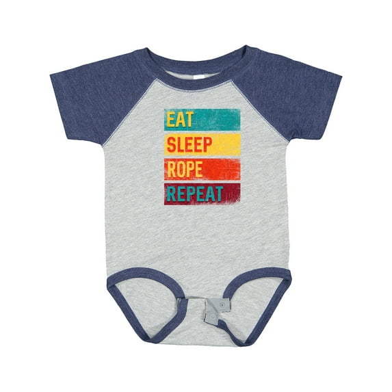 Inktastic Team Roping Eat Sleep Rope Repeat Boys or Girls Baby Bodysuit