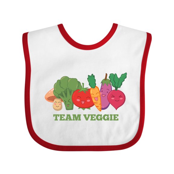 Inktastic Team Veggie Boys or Girls Baby Bib