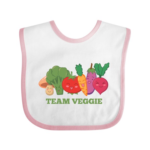 Inktastic Team Veggie Boys or Girls Baby Bib
