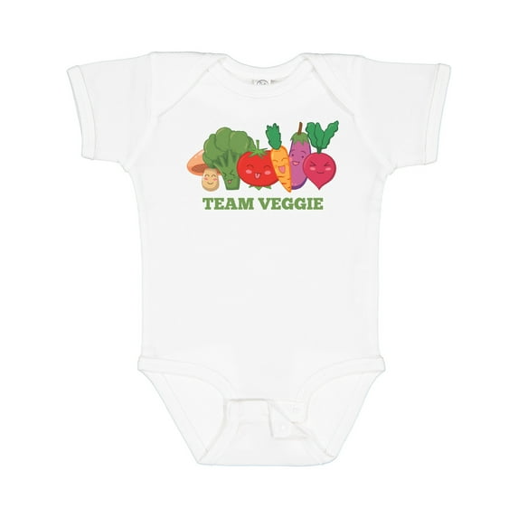Inktastic Team Veggie Boys or Girls Baby Bodysuit