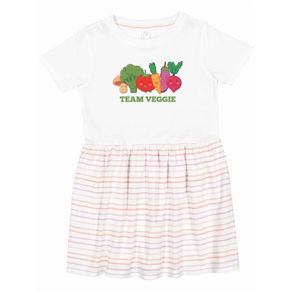 Inktastic Team Veggie Girls Toddler Dress