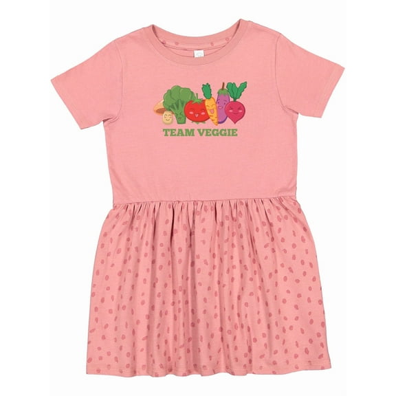Inktastic Team Veggie Girls Toddler Dress