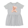 thumbnail image 1 of Inktastic Teddy Bear Cute Girls Toddler Dress, 1 of 5