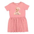thumbnail image 1 of Inktastic Teddy Bear Cute Girls Toddler Dress, 1 of 5