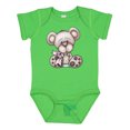 thumbnail image 1 of Inktastic Teddy Bear with Cookie Boys Baby Bodysuit, 1 of 5