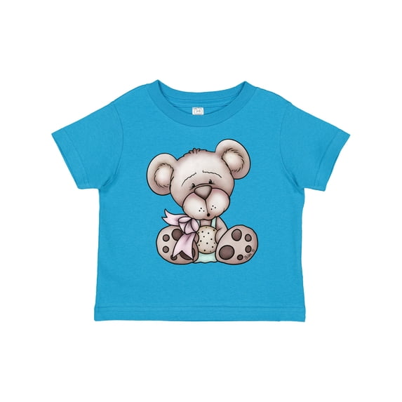 Inktastic Teddy Bear with Cookie Boys Toddler T-Shirt