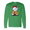 thumbnail image 1 of Inktastic Teddybear Santa Westie Long Sleeve T-Shirt, 1 of 5