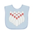 thumbnail image 1 of Inktastic Ten Pins for Bowling Boys or Girls Baby Bib, 1 of 4