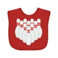 thumbnail image 1 of Inktastic Ten Pins for Bowling Boys or Girls Baby Bib, 1 of 4