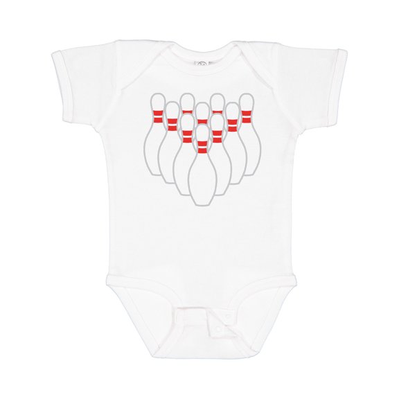 Inktastic Ten Pins for Bowling Boys or Girls Baby Bodysuit