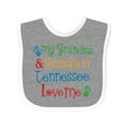 thumbnail image 1 of Inktastic Tennessee Grandma Loves Me Boys or Girls Baby Bib, 1 of 4