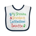 thumbnail image 1 of Inktastic Tennessee Grandma Loves Me Boys or Girls Baby Bib, 1 of 4