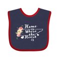 thumbnail image 1 of Inktastic Tennessee Home is Where The Heart is with Watercolor Floral Girls Baby Bib, 1 of 4