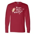 thumbnail image 1 of Inktastic Tennessee Home is Where The Heart is with Watercolor Floral Long Sleeve T-Shirt, 1 of 5