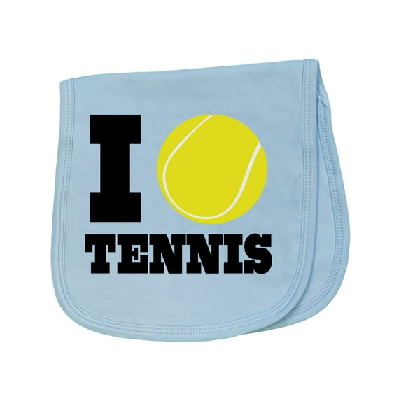 Inktastic Tennis Baby Burp Cloth