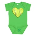 thumbnail image 1 of Inktastic Tennis Ball in Heart Boys or Girls Baby Bodysuit, 1 of 5