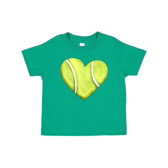 Inktastic Tennis Ball in Heart Boys or Girls Baby T-Shirt