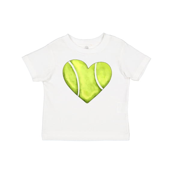 Inktastic Tennis Ball in Heart Boys or Girls Baby T-Shirt