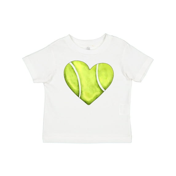 Inktastic Tennis Ball in Heart Boys or Girls Baby T-Shirt