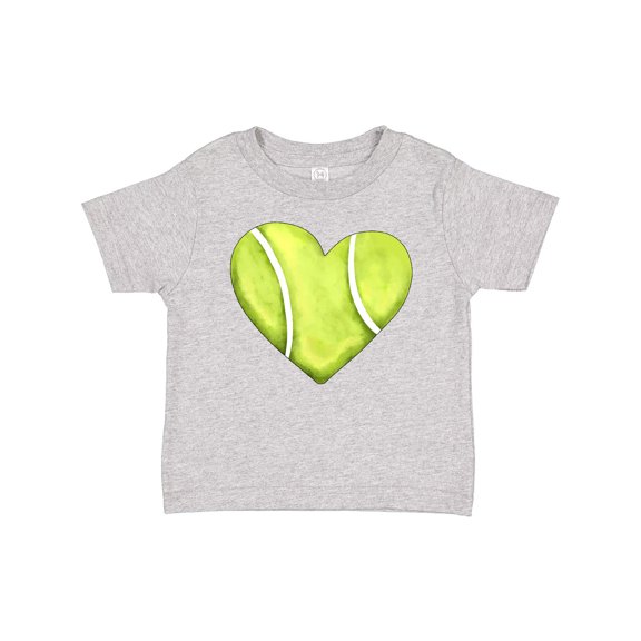 Inktastic Tennis Ball in Heart Boys or Girls Baby T-Shirt