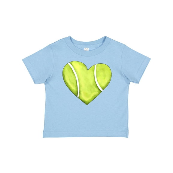 Inktastic Tennis Ball in Heart Boys or Girls Baby T-Shirt