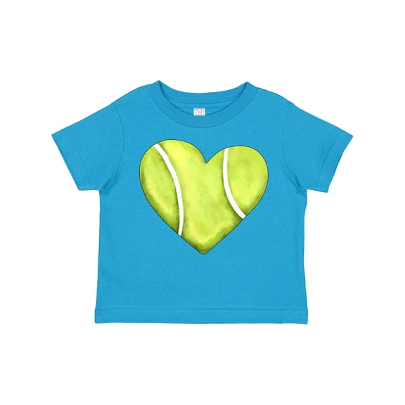Inktastic Tennis Ball in Heart Boys or Girls Toddler T-Shirt
