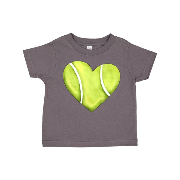 Inktastic Tennis Ball in Heart Boys or Girls Toddler T-Shirt