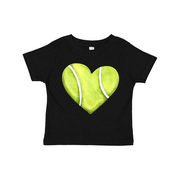 Inktastic Tennis Ball in Heart Boys or Girls Toddler T-Shirt
