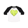thumbnail image 1 of Inktastic Tennis Ball in Heart Boys or Girls Toddler T-Shirt, 1 of 5