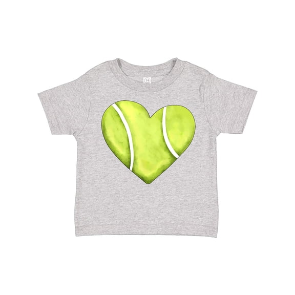 Inktastic Tennis Ball in Heart Boys or Girls Toddler T-Shirt