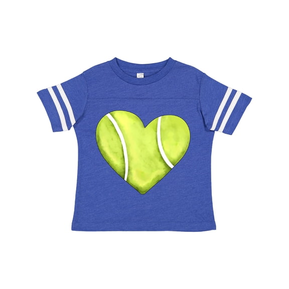 Inktastic Tennis Ball in Heart Boys or Girls Toddler T-Shirt