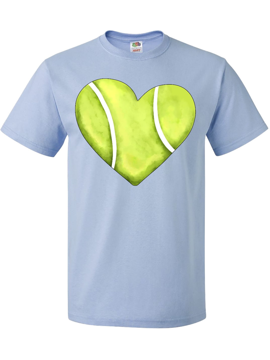 Inktastic Tennis Ball in Heart T-Shirt