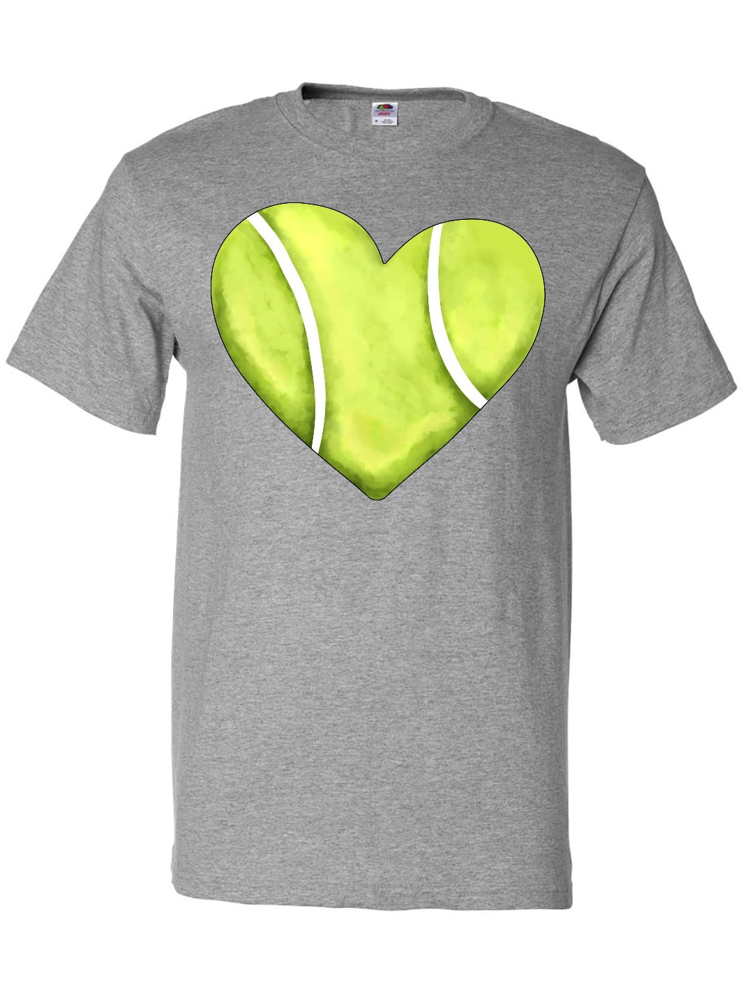 Inktastic Tennis Ball in Heart T-Shirt