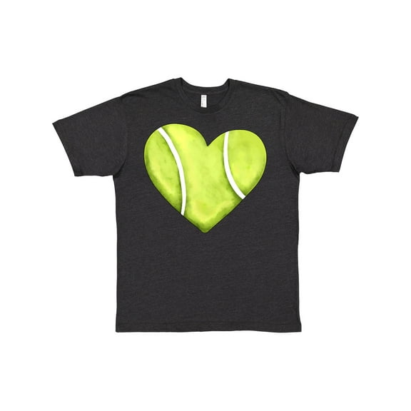 Inktastic Tennis Ball in Heart T-Shirt