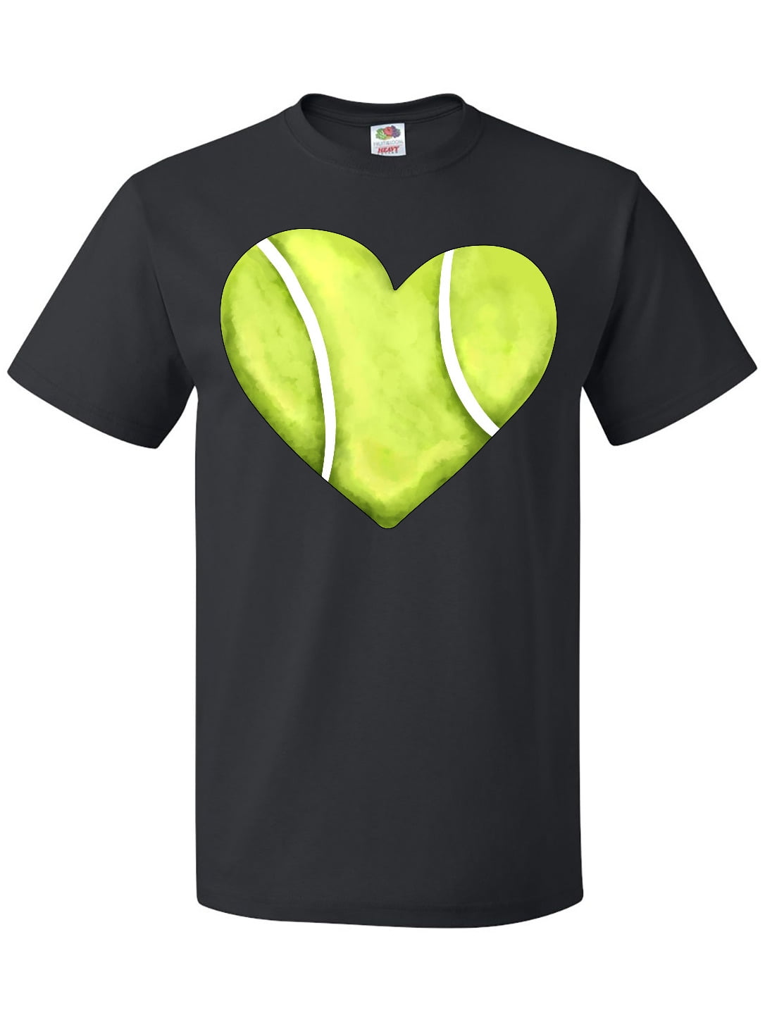 Inktastic Tennis Ball in Heart T-Shirt