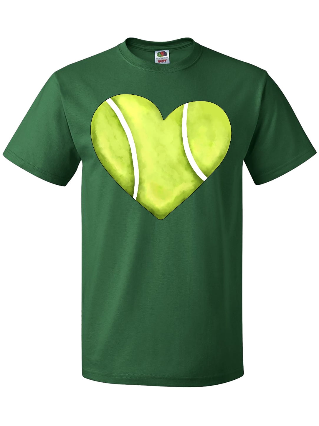 Inktastic Tennis Ball in Heart T-Shirt