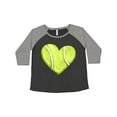 thumbnail image 1 of Inktastic Tennis Ball in Heart Women's Plus Size T-Shirt, 1 of 5