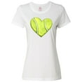 thumbnail image 1 of Inktastic Tennis Ball in Heart Women's T-Shirt, 1 of 5