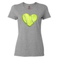 thumbnail image 1 of Inktastic Tennis Ball in Heart Women's T-Shirt, 1 of 5