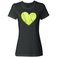 thumbnail image 1 of Inktastic Tennis Ball in Heart Women's T-Shirt, 1 of 5