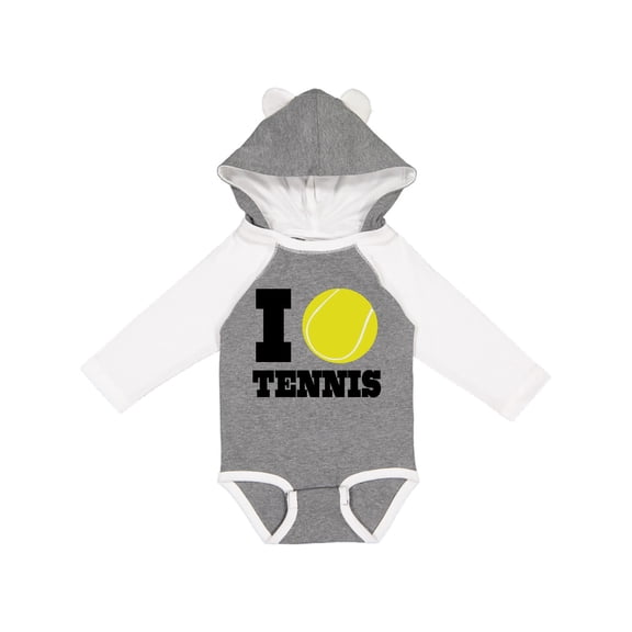 Inktastic Tennis Boys or Girls Long Sleeve Baby Bodysuit
