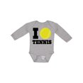 thumbnail image 1 of Inktastic Tennis Boys or Girls Long Sleeve Baby Bodysuit, 1 of 5