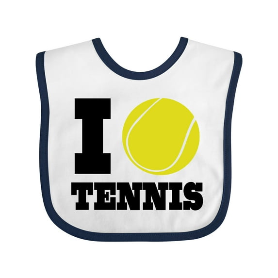 Inktastic Tennis Gift Boys or Girls Baby Bib
