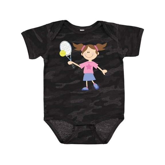 Inktastic Tennis Girl Girls Baby Bodysuit