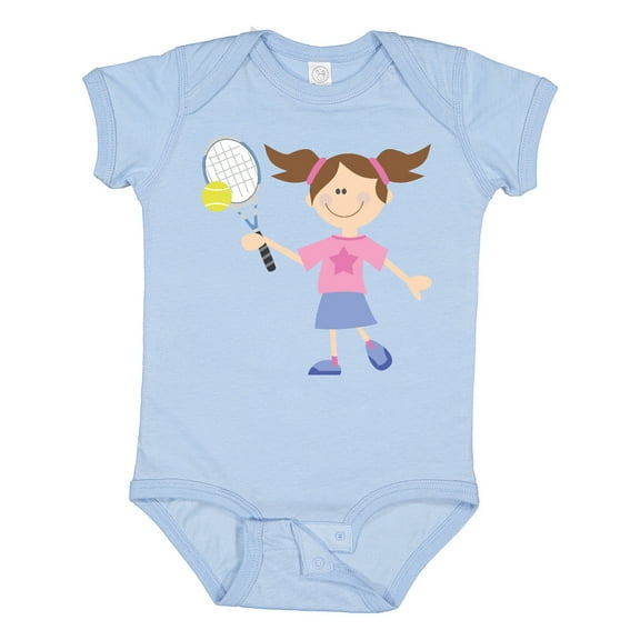 Inktastic Tennis Girl Girls Baby Bodysuit